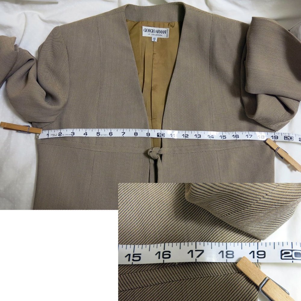 GIORGIO ARMANI Le Collezioni Made in Italy Jacket Blazer IT 42 / US 8 Bergdorf - Picture 14 of 16